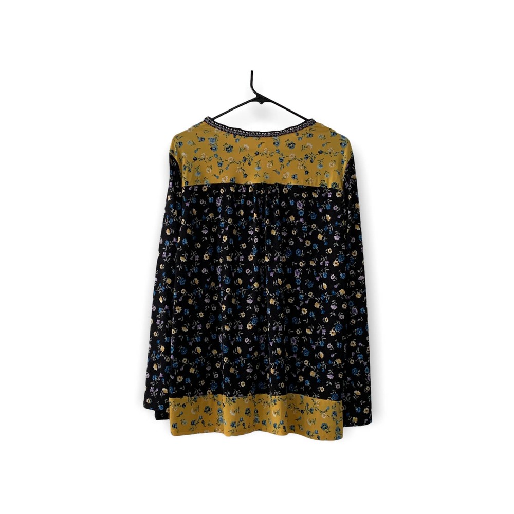Style and Co Long Sleeve Floral Flowy Fit Blouse Top XL - Picture 5 of 8